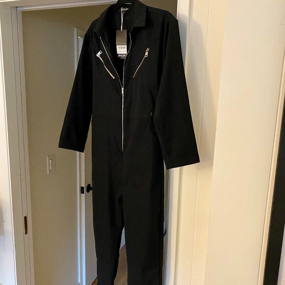 Nasty Gal Women's Tailored Long Sleeve Zip Boilersuit NWT Size Small - Picture 5 of 11